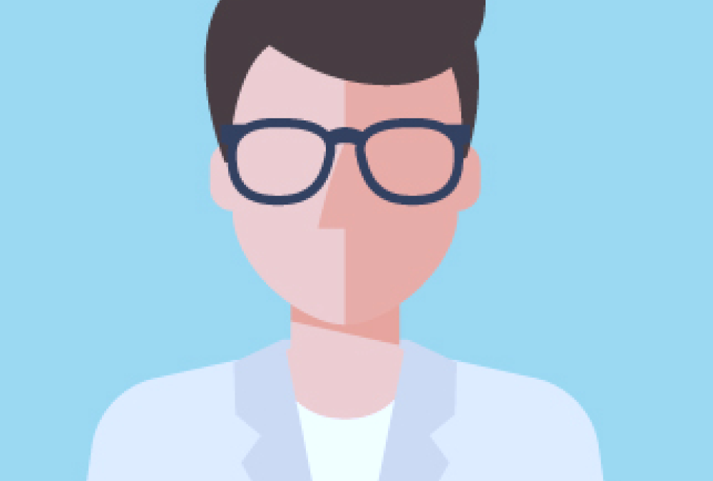 Neutrales Ersatzportrait Assistenzarzt