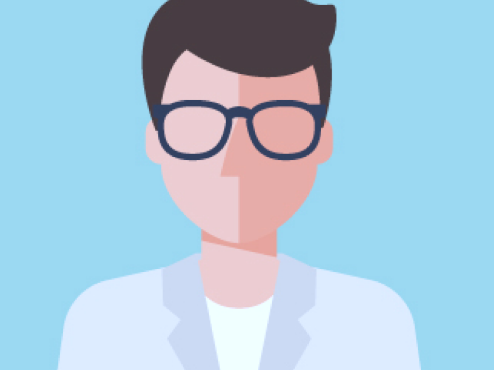 Neutrales Ersatzportrait Assistenzarzt