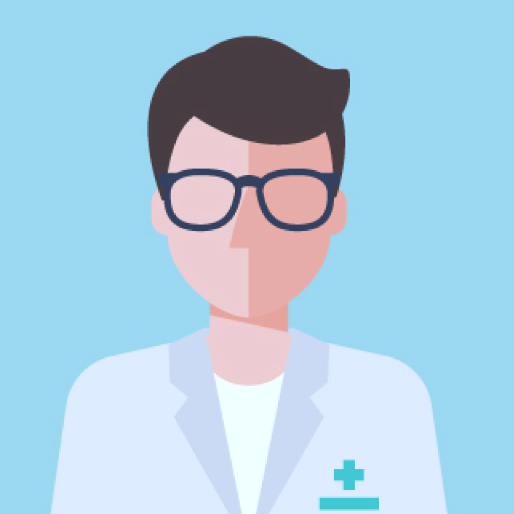 Neutrales Ersatzportrait Assistenzarzt