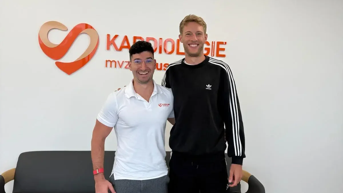 Foto von Manuel Sanders mit Dr. Jan Hait