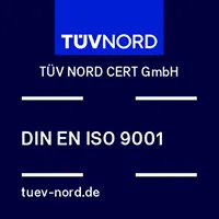 Siegel vom TÜV Nord: DIN EN ISO 9001
